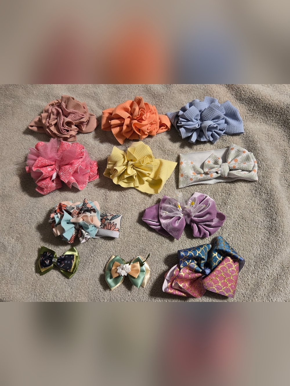Infant/Toddler Clip Bow And Headband Set